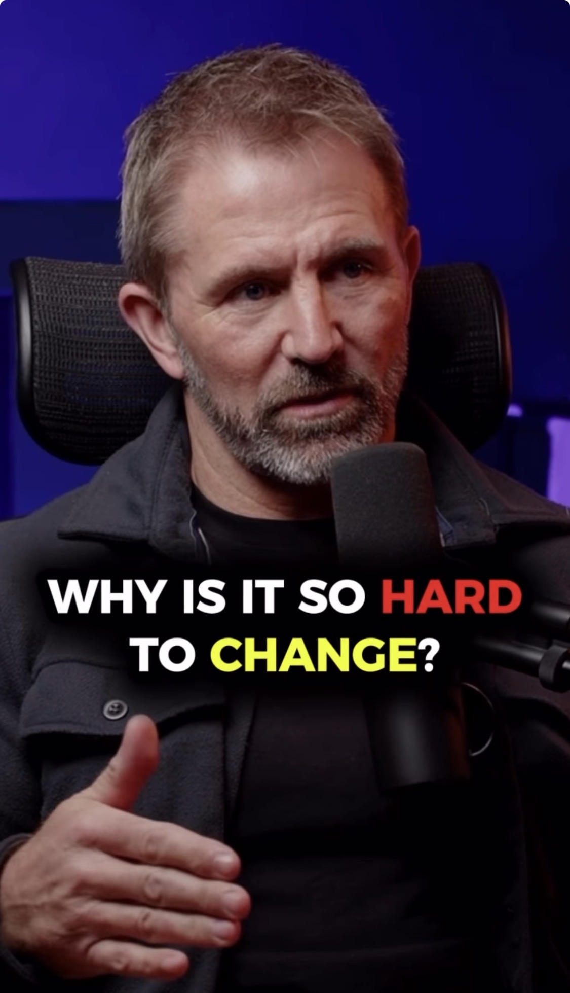 Lindsay Bruce mid-conversation on a podcast